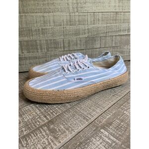Vans Authentic Espadrille Shoes Size US Men's 8.5 Women's Size 10 Sneakers Blue